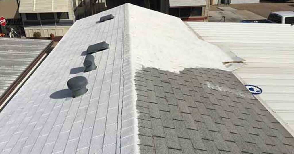 can you put elastomeric roof coating over shingles