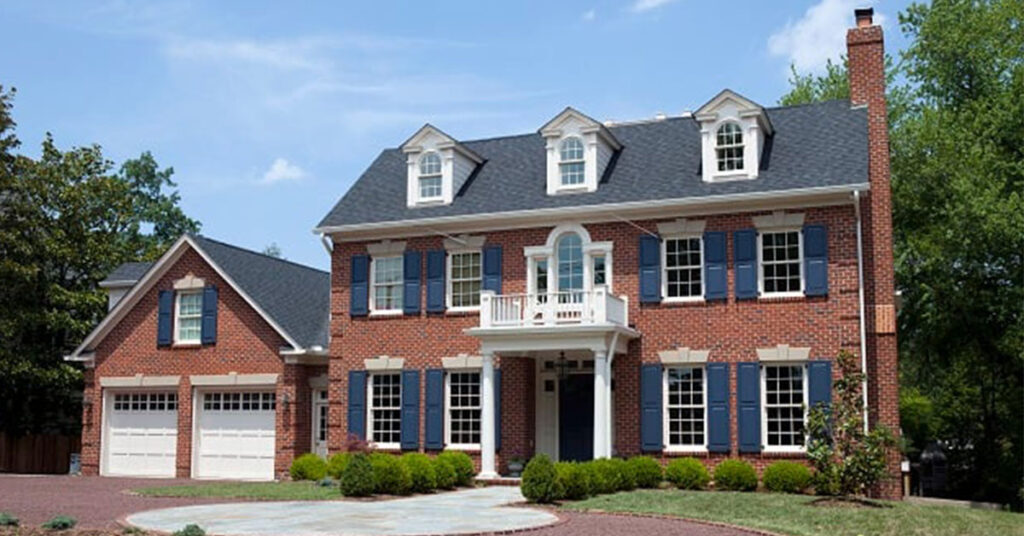 how to choose roof color for red brick house